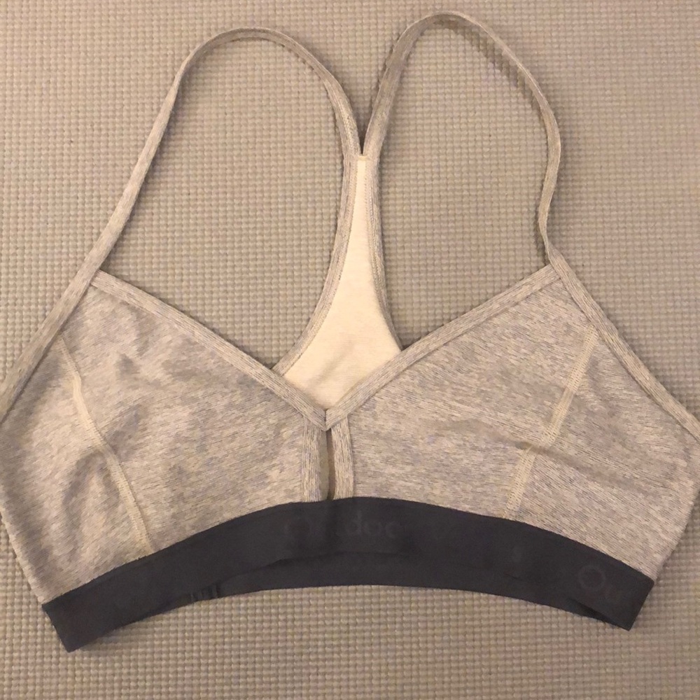 BUNDLE OF 2 | Outdoor Voices blue gray keyhole bra